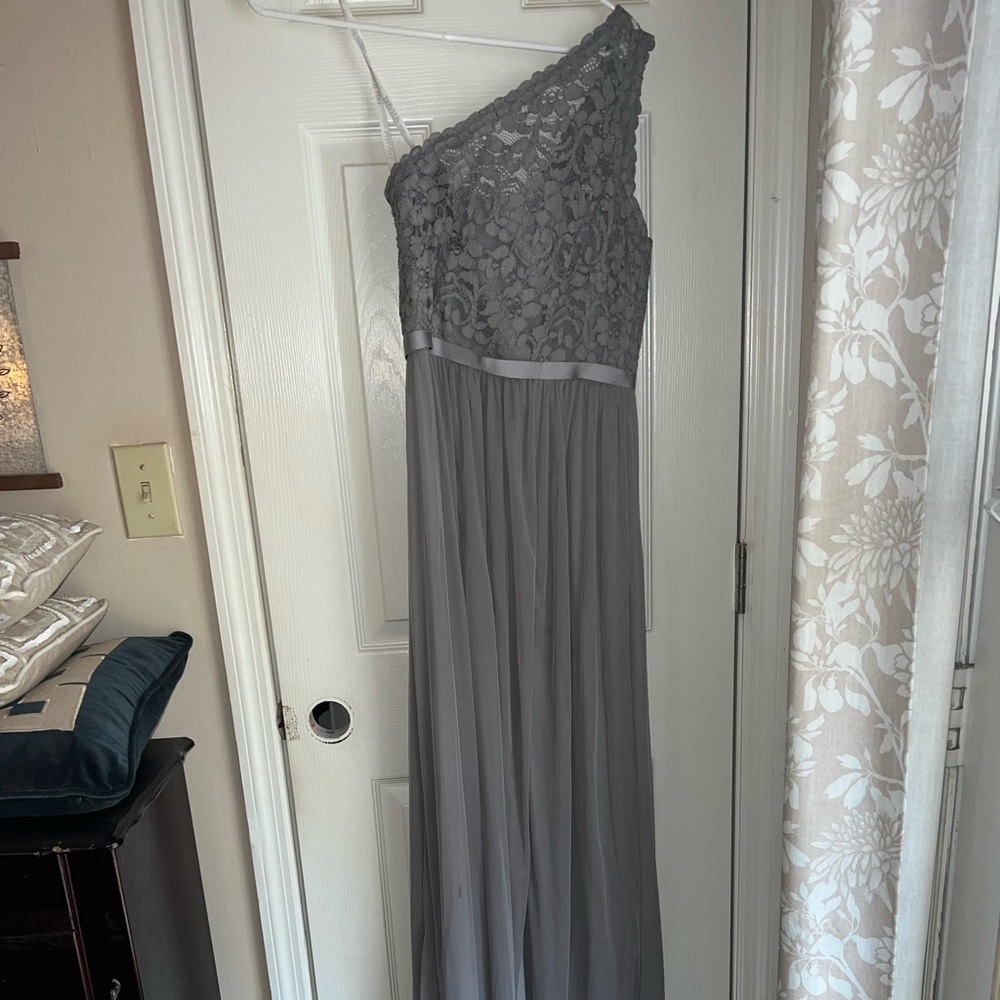 Gray Bridesmaid Dress/Prom Dress